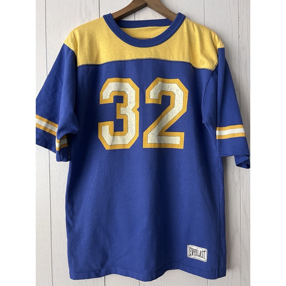 RARE Vintage 1980's Everlast Jersey Logo USA Lakers Magic Johnson Knit LG BALL